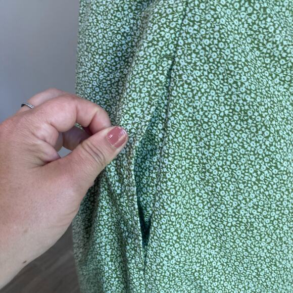 Abercrombie Double Knot Front Cutout Mini Danity Floral Dress Size S - Picture 5 of 11